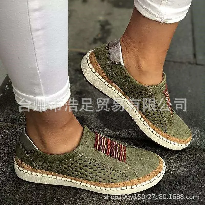 

2019 Autumn Europe And America Fashion Hot Selling Women's Loafers Flat Large Size Mixed Colors Shoes