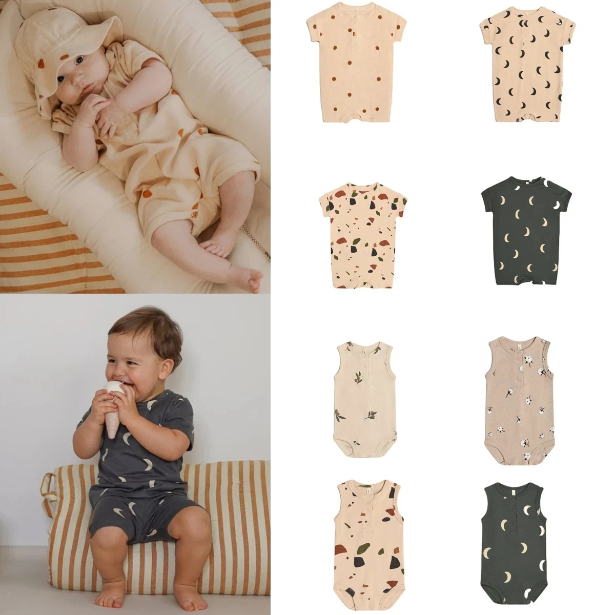 Baby Boy Romper OZ Brand 2022 New Summer Organic Cotton Clothes Girl Infant Outfit Newborn Kids Costume One Pieces Ropa De Bebe baby clothes cheap