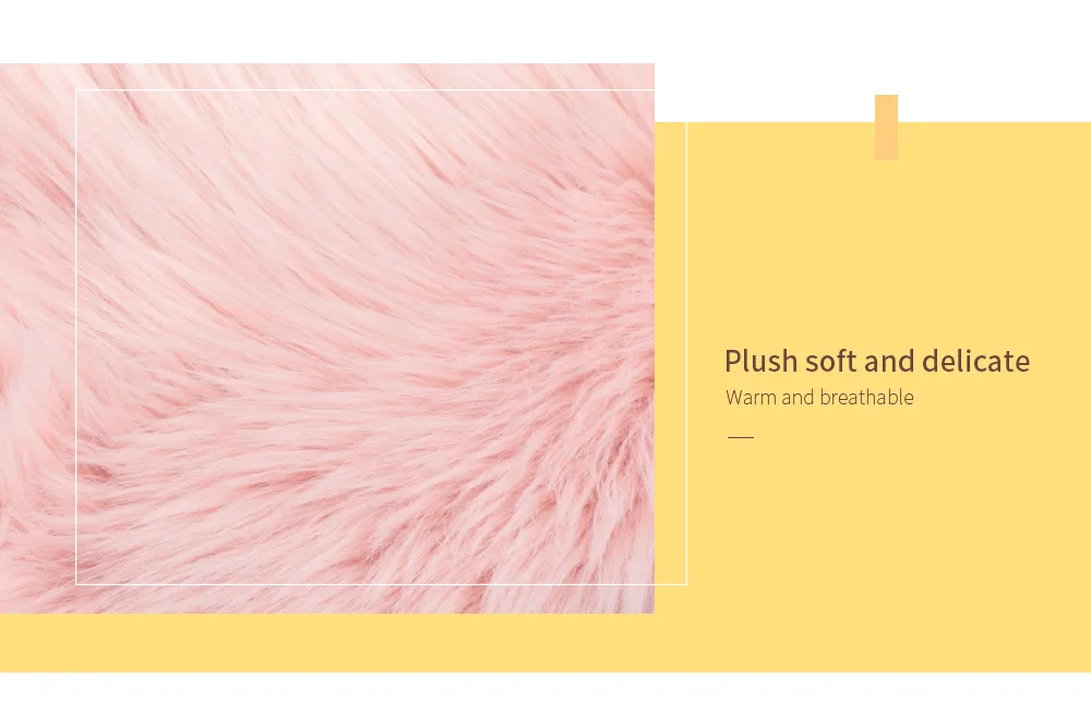 Искусственный шерстяной ковер в форме сердца для украшения дома