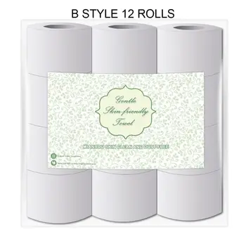 

2/4/6/12pcs Soft Home Bath Toilet Roll Paper Wood Pulp 4 Layers Tissue