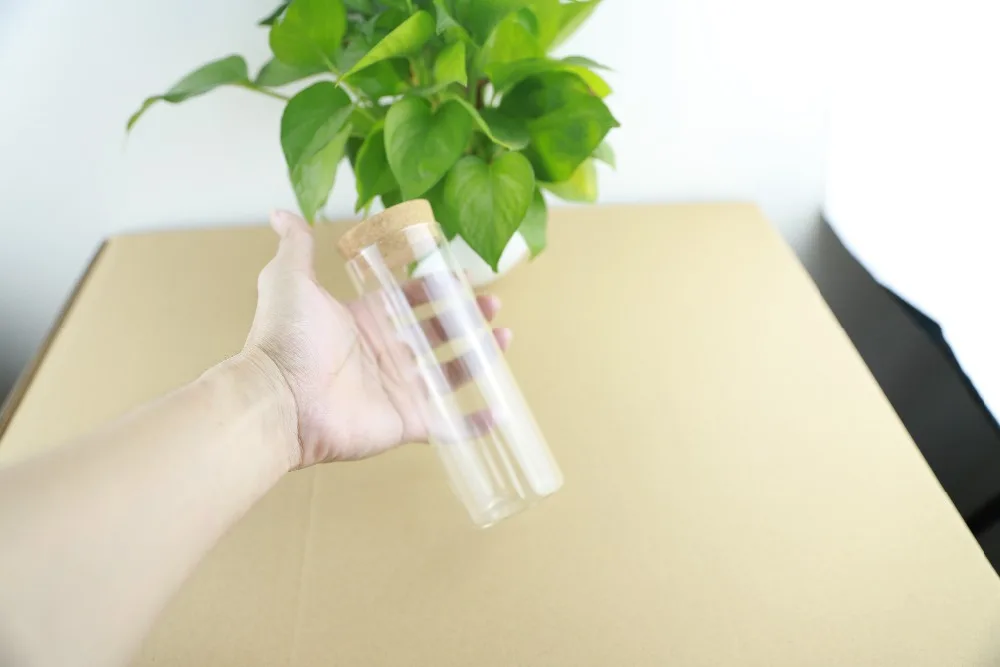 3pcslot 55mm Diameter Glass Airtight Canister Kitchen Storage Bottles Jars Thick Glass Bottles Food Container (27)