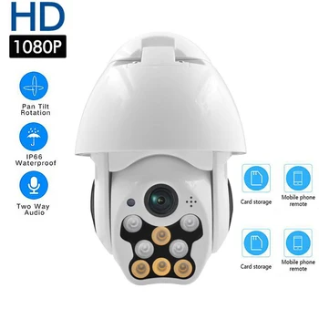 

Neng Wireless PTZ Speed Dome IP Camera Outdoor 1080P HD 4X Zoom Security Video Network Surveillance Security IP Camera WIFI