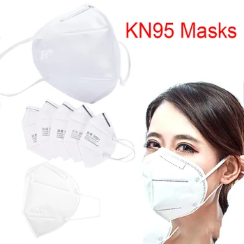 

1PC / 5PCS Disposable Mask Face Mask 95% Filtration Non-woven Fabric Protective Masks Dust Pollution Filter