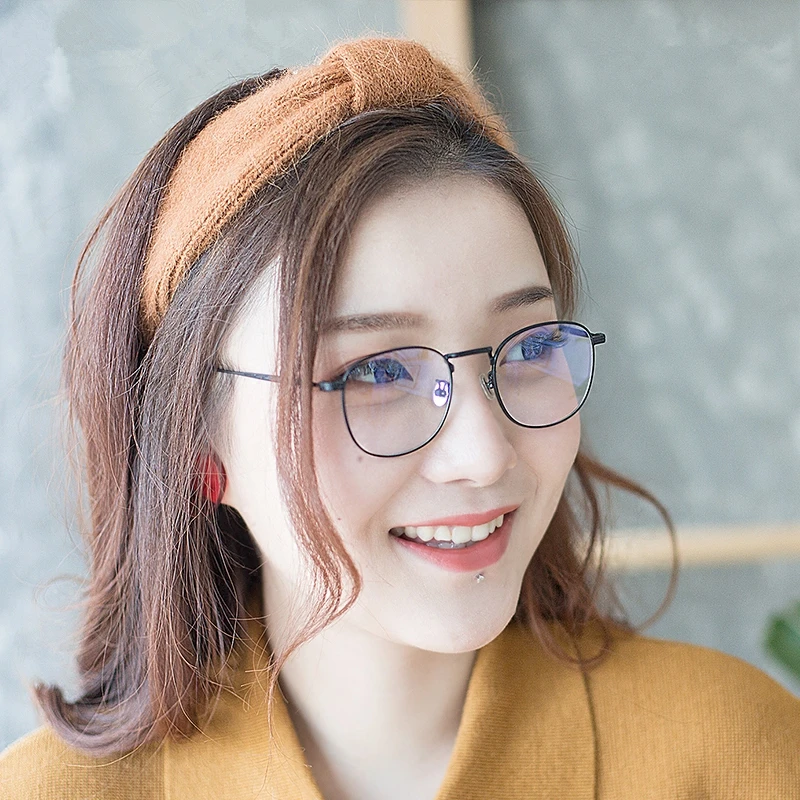 

2019New Vintage Pattern Myopia Glasses Frame For Man Round Glasses Frame Women Anti-Blue Prescriptio Eyeglasses óculos de grau