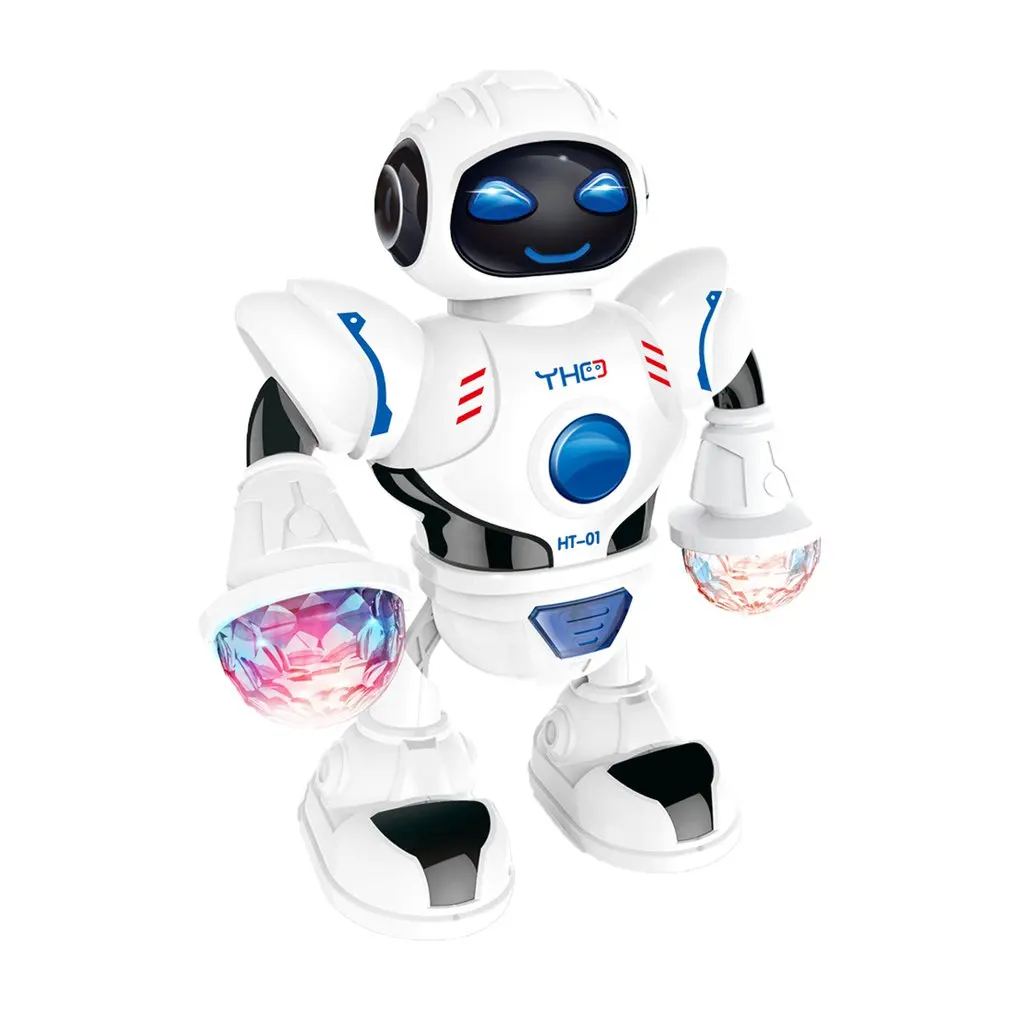 Детский Электрический танцующий робот со светодиодным светильник, детские развивающие игрушки, танцевальные роботы, Изысканные Подарки