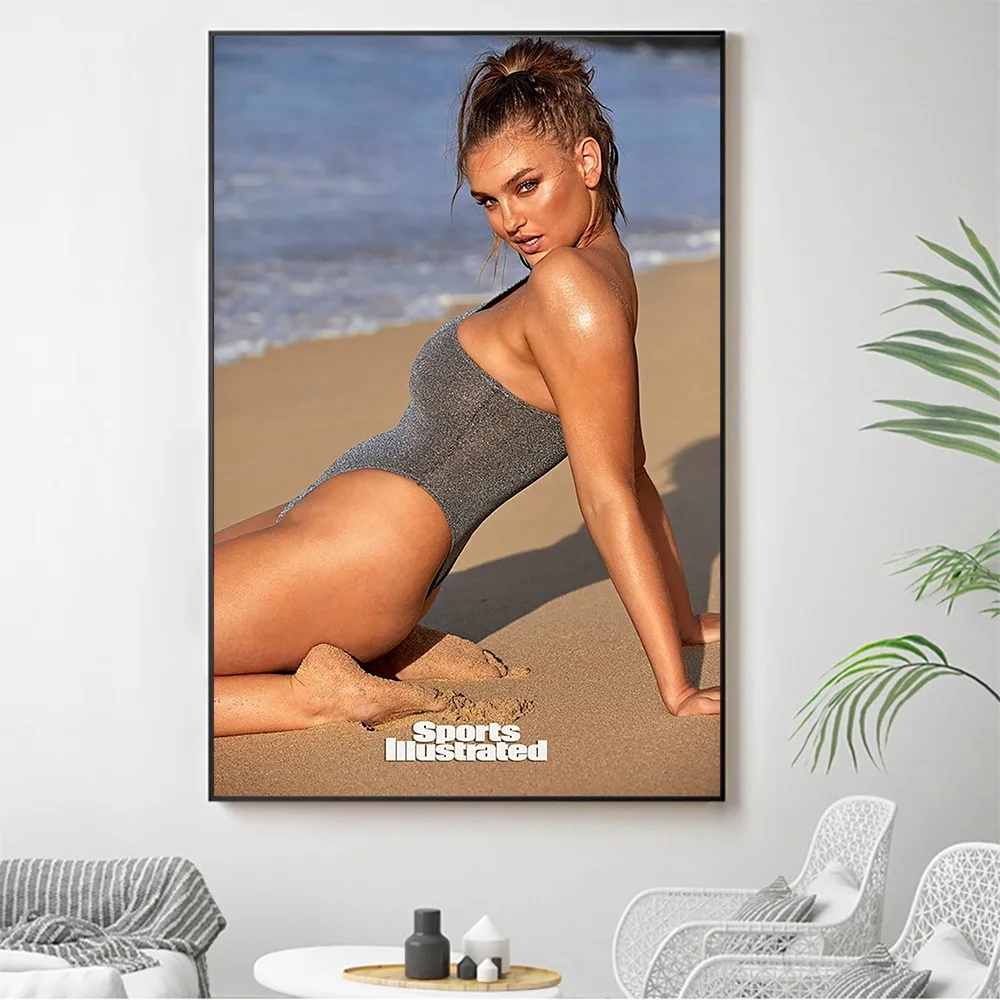 

Silk Cloth Wall Olivia Brower Nemcova Sexy Model Star Art Home Decoration Gift