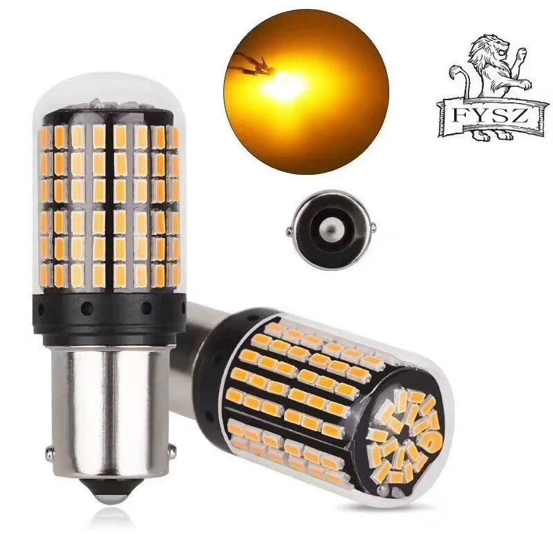 2 шт. BA15S 1156 led Canbus 144 smd 3014 лампы чипсет с проектором для резервного декодера