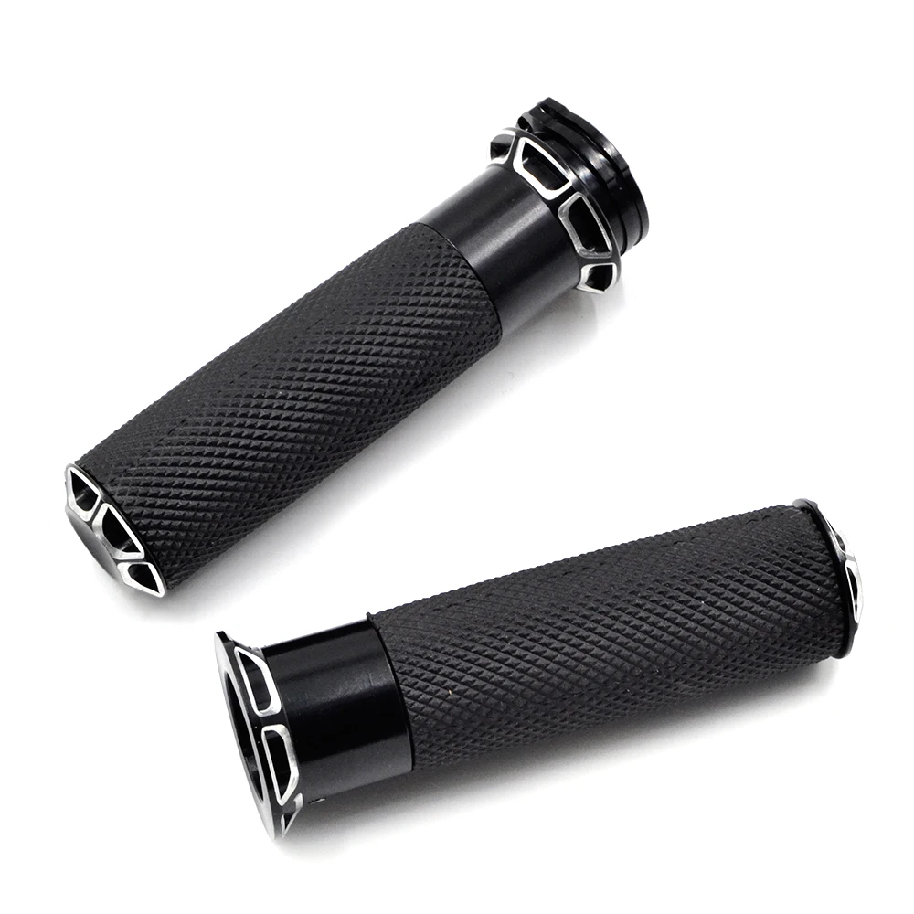 JAER Custom Motorcycle 1" 25mm Aluminum CNC Handlebar Handle Bar Hand Grips for Harley Softail Sportster Touring Dyna