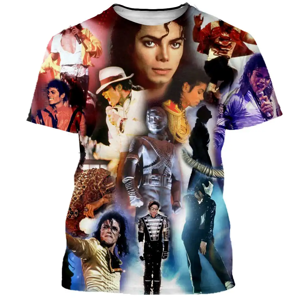 New classical Michael Jackson t shirt men women 3D printed fashion tshirt hip hop streetwear casual summer tops dropshipping - Цвет: 05