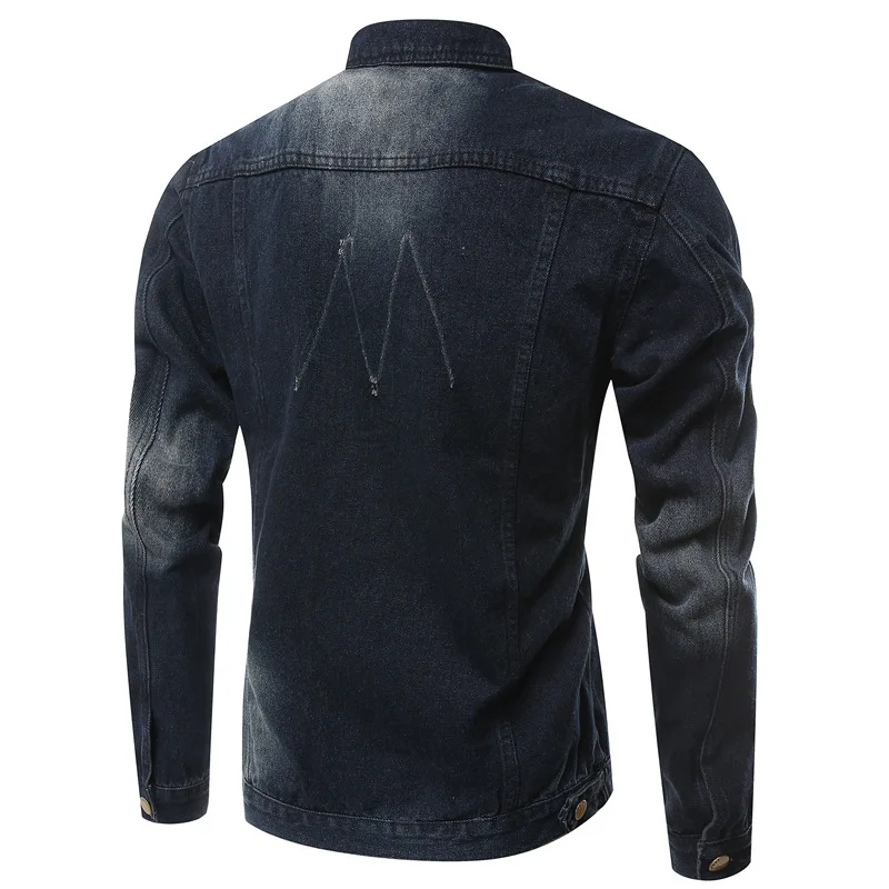

2018 Spring And Summer New Style Men'S Wear Plus-sized MEN'S Denim Jacket-Style England
