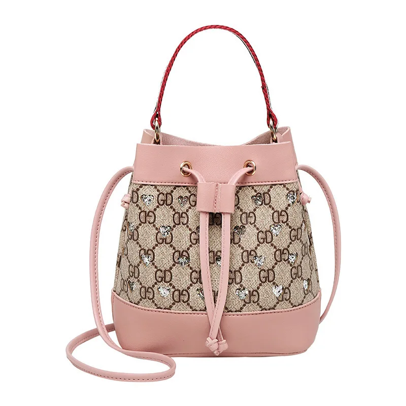 

Korean-style Bucket Type Drawstring Shoulder Bag 2019 Summer And Autumn New Products Women's Shoulder Bag/ Hand Bag Mobile Phone