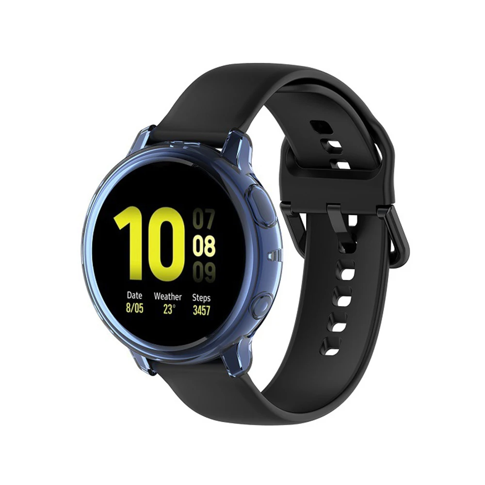 UEBN ТПУ силиконовый анти-осенний защитный чехол для samsung galaxy watch active 2 44 мм 40 мм SM-R830 R820 Сменный Чехол