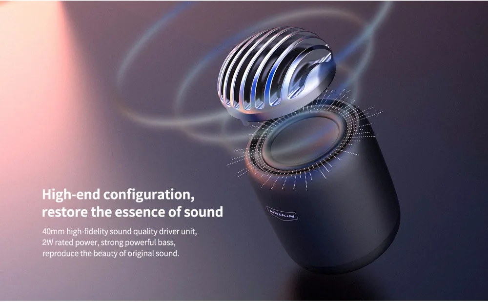 Nillkin мини-динамик Bullet Bluetooth 4,2 стерео звуковая коробка TWS беспроводной динамик мощный бас громкий динамик