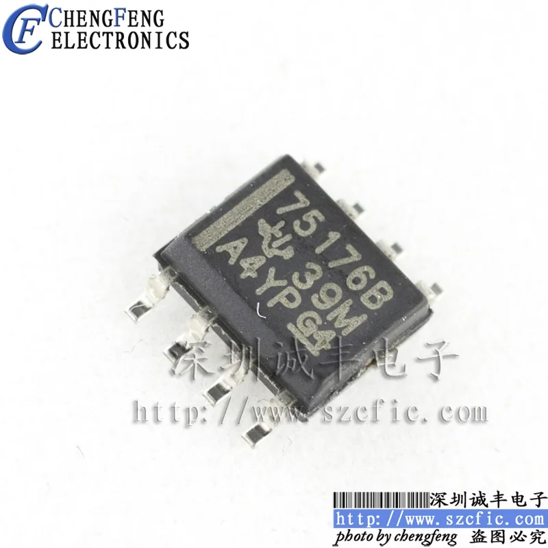 

10 шт. SN75176BDR 75176B SOP RS-485