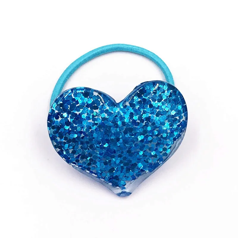 17 1PCS Lovely Heart Star Shell Girls Hairbands Kids Elastics Hair Bands Hair Accesorios Children Women Rubber Bands Headband - Цвет: 17
