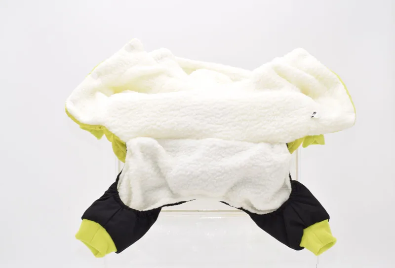 Золотисто-зеленые цвета, размеры S-xxl, четыре ноги, теплая одежда для домашних животных с блестящими зеркальными наклейками, вышитый комбинезон для собак, зимняя одежда для собак
