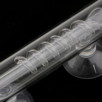 

Spiral Glass Aquarium Tank CO2 Diffuser / Bubble Counter With Suction Cup