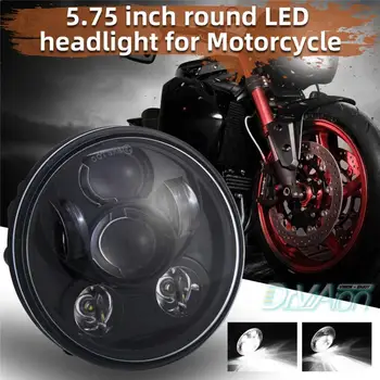 

5-3/4" 5.75 Inch LED Headlight High Low Motorcycle LED Projection Headlight Motorcycles Headlight Bulbs Motorcycle Accessories