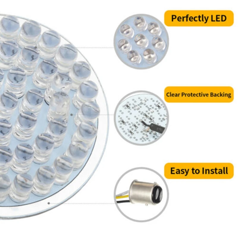 Янтарный светодиодный заподлицо дымовой указатель поворота мигалка светильник+ красный светодиодный задний ходовой тормоз сигнальный светильник+ матовый черный Hou
