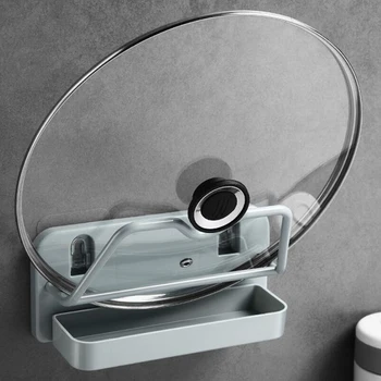 

1pcs Kitchen Storage Rack Cutting Board Pot Lid Holder Plastic Wrap Film Holder