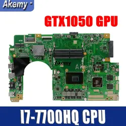 Материнская плата для ноутбука ASUS X580VN X580VD X580V с процессором I7-7700HQ GTX1050 GPU