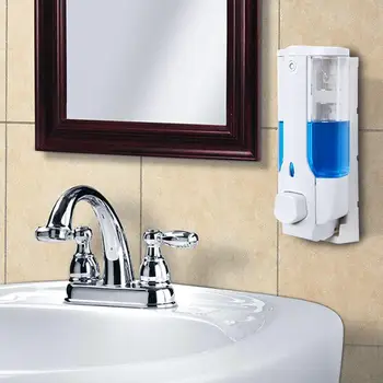 

ABS 350ml Kitchen Shampoo Lotion Container Morden Soap Pump Hotel Creative Soap Dispenser Shower Hands Free