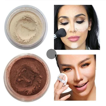 

No logo Makeup Loose Powder 8 Colors Oil control Long-lasting Powder Face Makeup setting Loose Powder Skin Finish Powder 10g