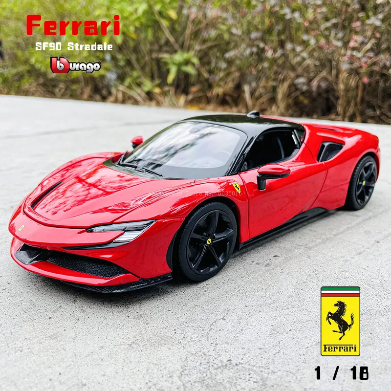 Bburago 1:18 Ferrari SF90 Stradale genuine die-casting car