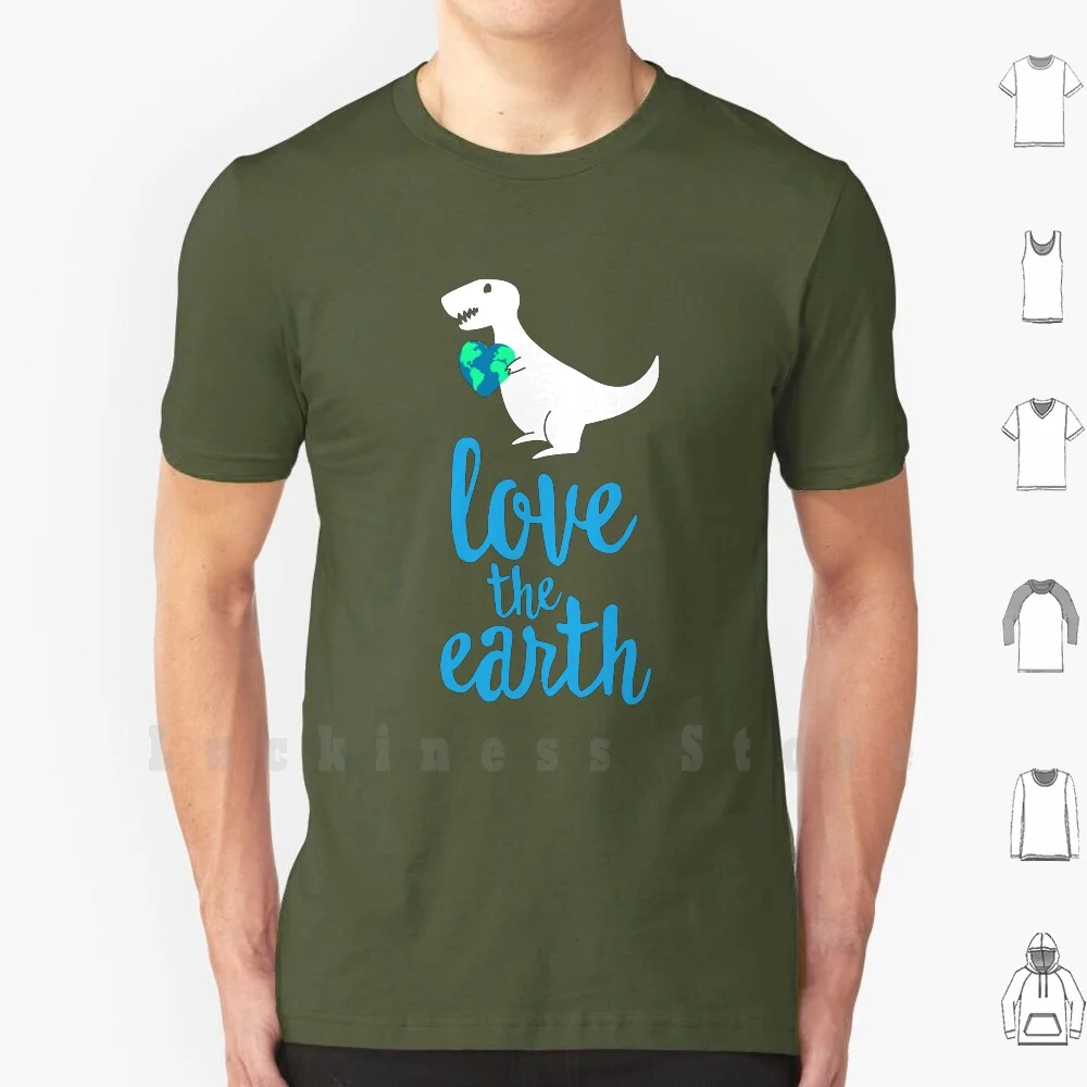 Love The Earth - Cute Earth Day Shirt Dinosaur T-Rex T-Shirt Per Bambini Diy 100% Cotone 6Xl Conservazione Earth Day Earth Day Love The