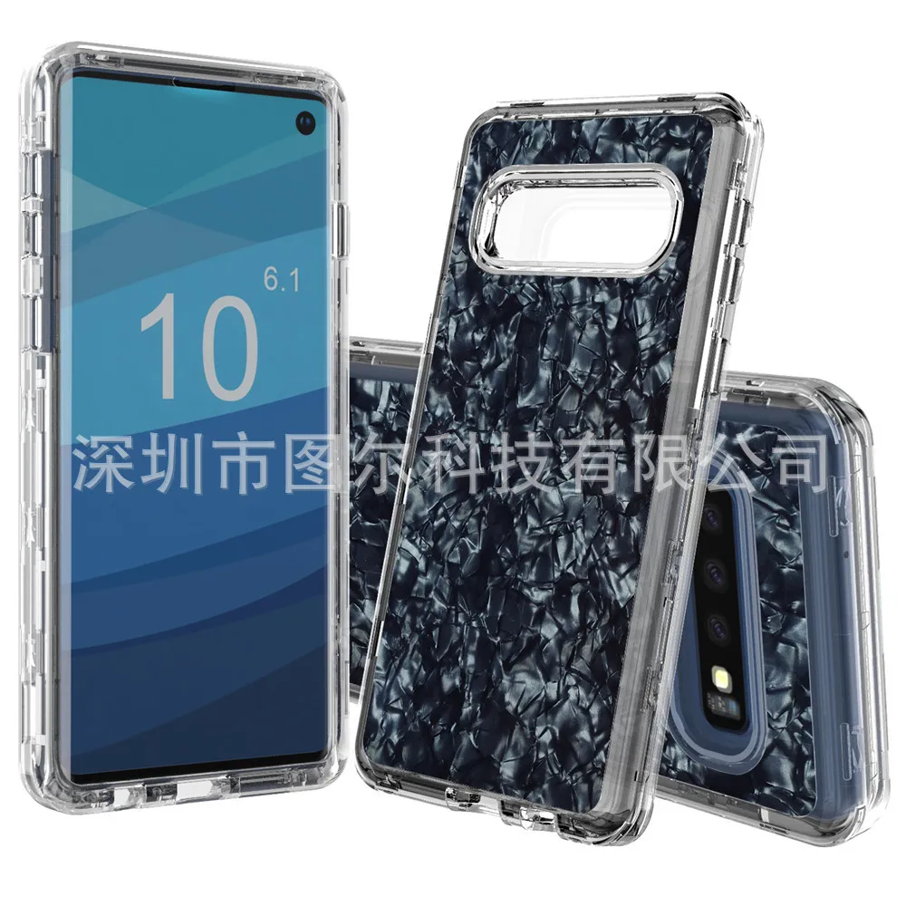 Стиль SAMSUNG S10 plus чехол для телефона Три в одном ТПУ+ ПК эпоксидный ударопрочный защитный чехол применимый S10e