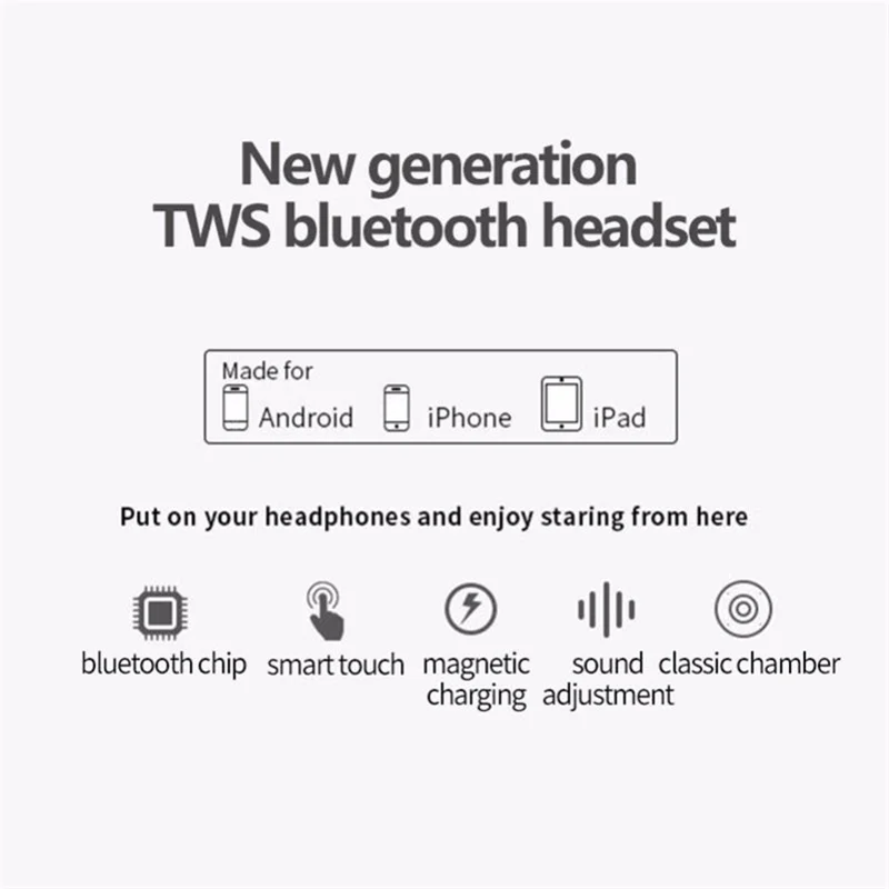 OGYA, беспроводные TWS 5,0, Bluetooth, стерео наушники, беспроводные наушники, наушники, 3300 мАч, светодиодный, умный, внешний аккумулятор, держатель для телефона W23