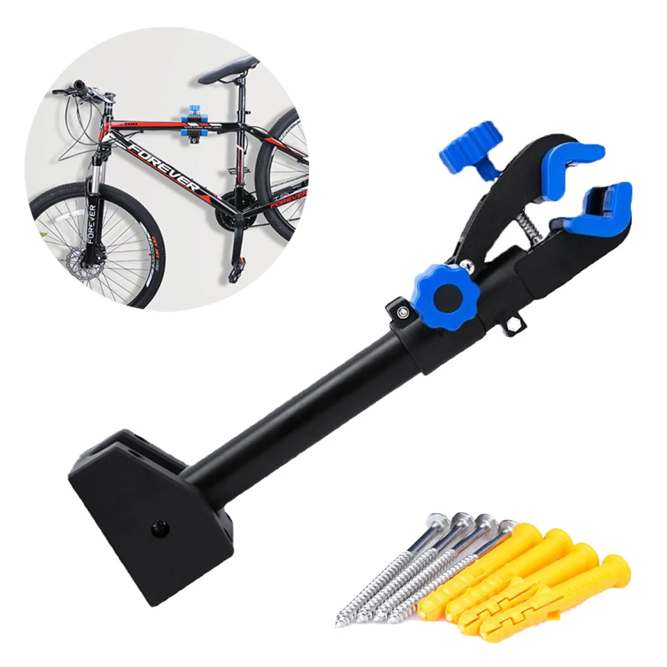 Adjustable Bicycle Wall Mount Rack Hanger Bike Repair Stand Maintenance