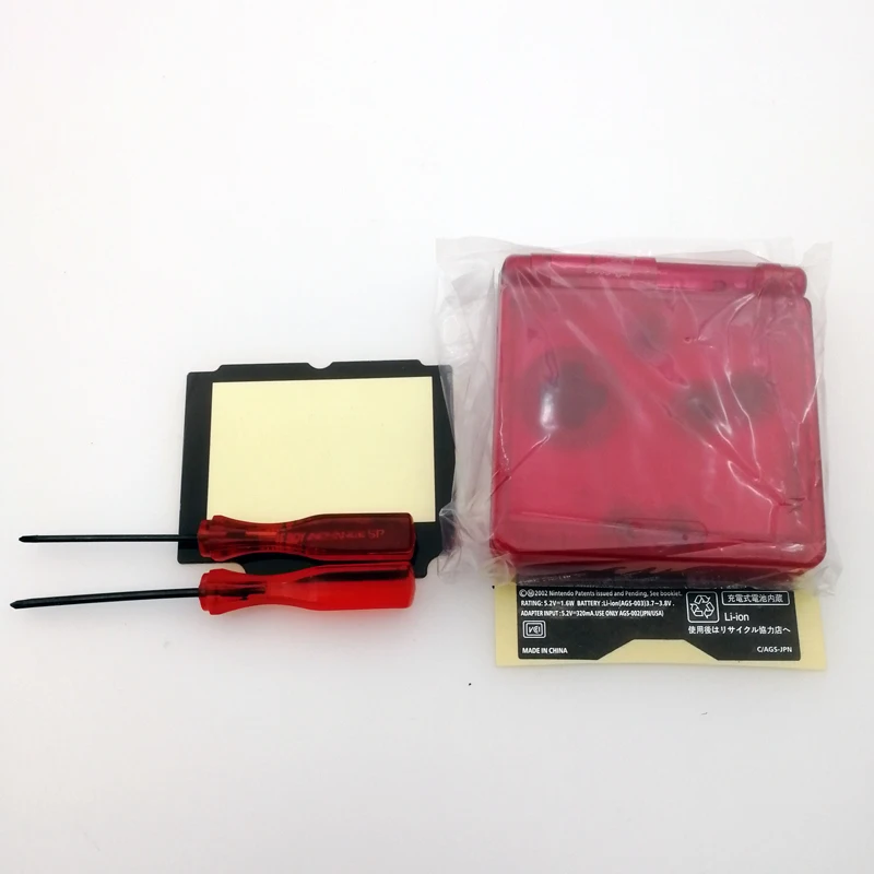 Прозрачная красная Замена для Nintendo Gameboy Advance корпус SP для GBA SP консоль защитный корпус Чехол