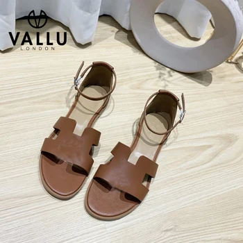 

vallu 2020 summer new minimalist sandals temperament college students wild simple Outdoor sandals beach flat shoes