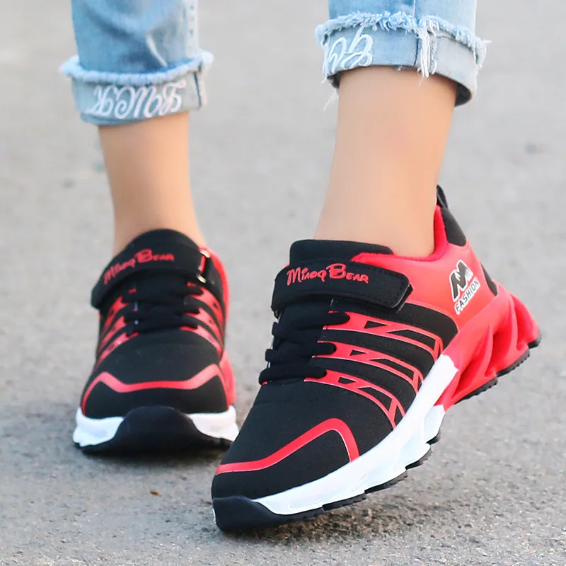 

2020 Spring And Summer CHILDREN'S Shoes Blade Anti-slip Rubber Sole Athletic Shoes Children Microfiber Leather Scratch-Resistant