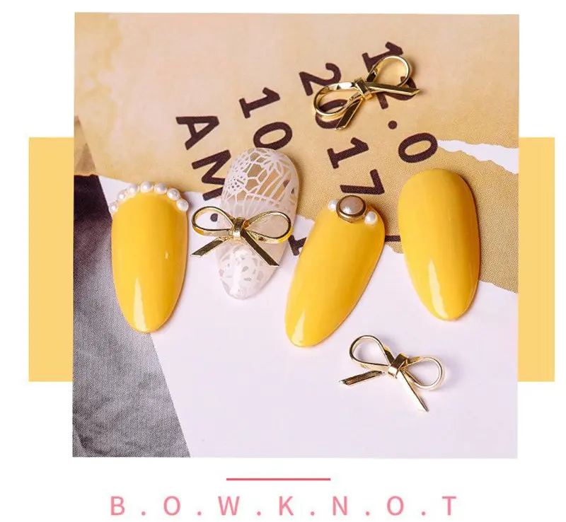 5PCS Nail Alloy Bowknot Nail Ring Charm Crystal Finger Nail Ring For Women Lady Rhinestone Fingernail Protective Fashion Jewelry