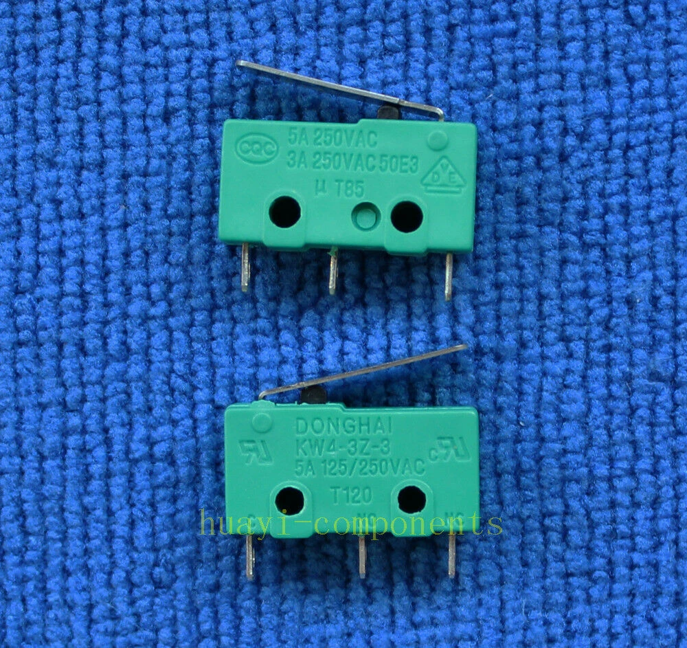 5 шт./лот KW4-3Z-3 микропереключатель KW4 концевой переключатель 3pin 5A 125V DC N/O N/C