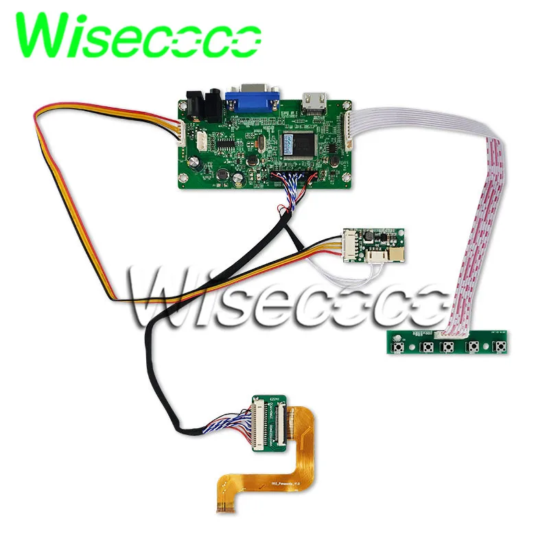 Wisecoco 10,1 дюймов 2 к 3d принтер ЖК-панель 2560x1600 печать hdmi vga lvds плата контроллера с подсветкой удалена vvvx10t022n00 - Цвет: board