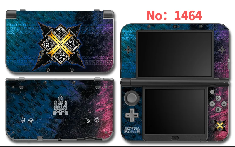 Protector Cover Decal Vinyl Skin Sticker for Nintendo NEW 3DS XL/LL Limited Machine Stickers 