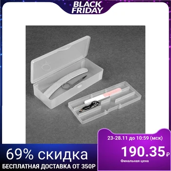 

Container for manicure / beauty supplies, with attachment, 19 x 7.5 x 4 cm, white