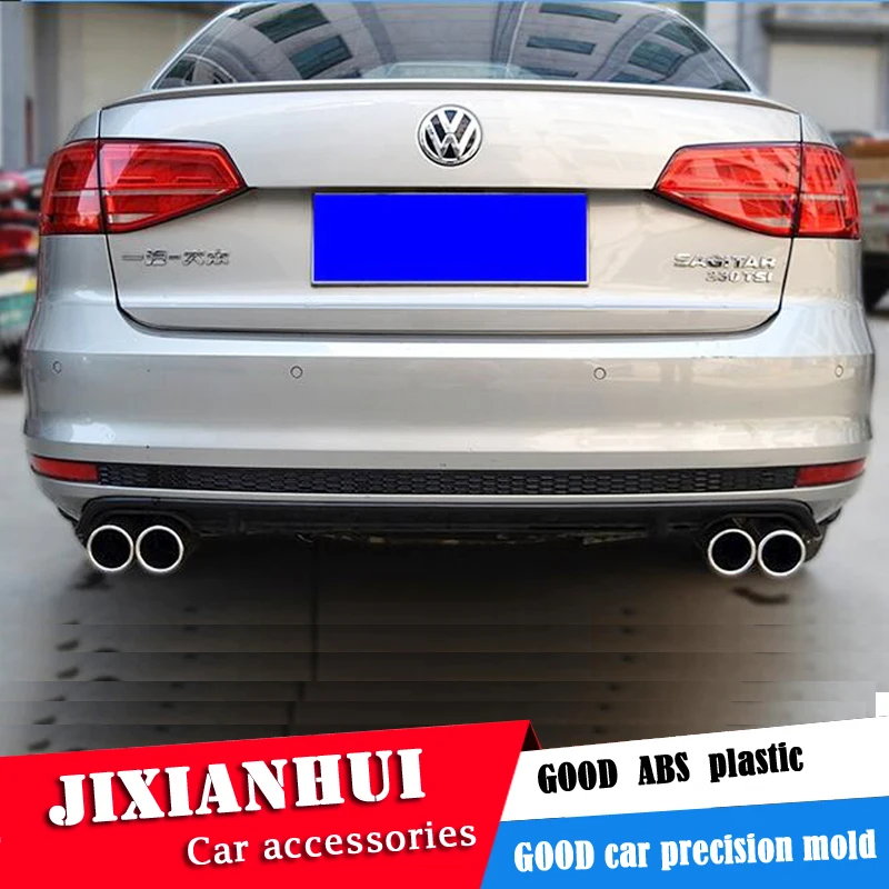 Для Volkswagen J etta спойлер диффузора бампера 2016 2018 для Sagitar ABS задняя губа задний