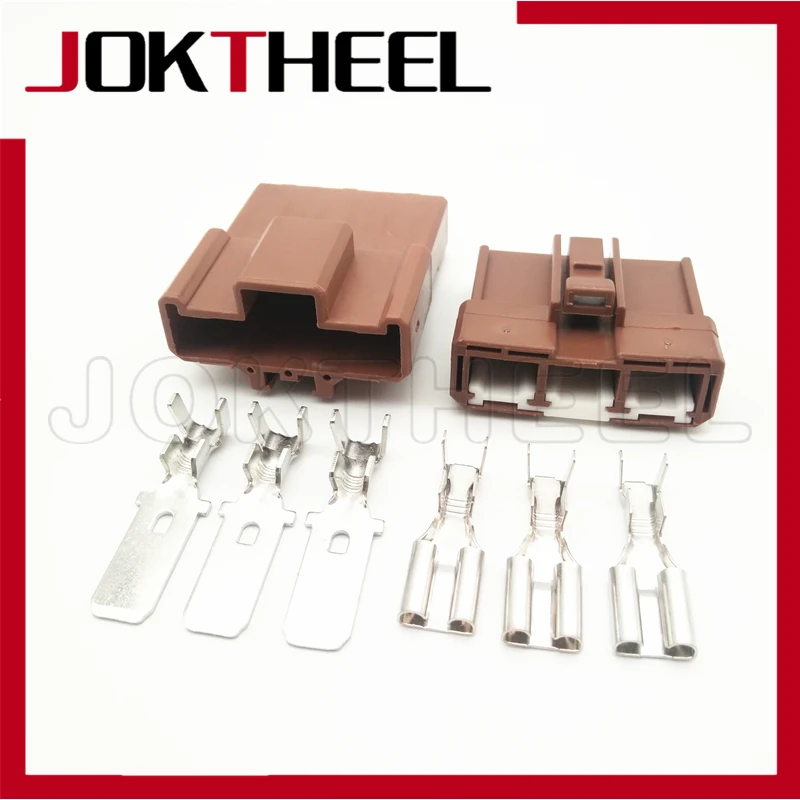 1-20 sets brown Sumitomo 3 pin way male female 7.8mm HD series electric wire harness auto Connector 6098-0208 6098-0210 | Обустройство