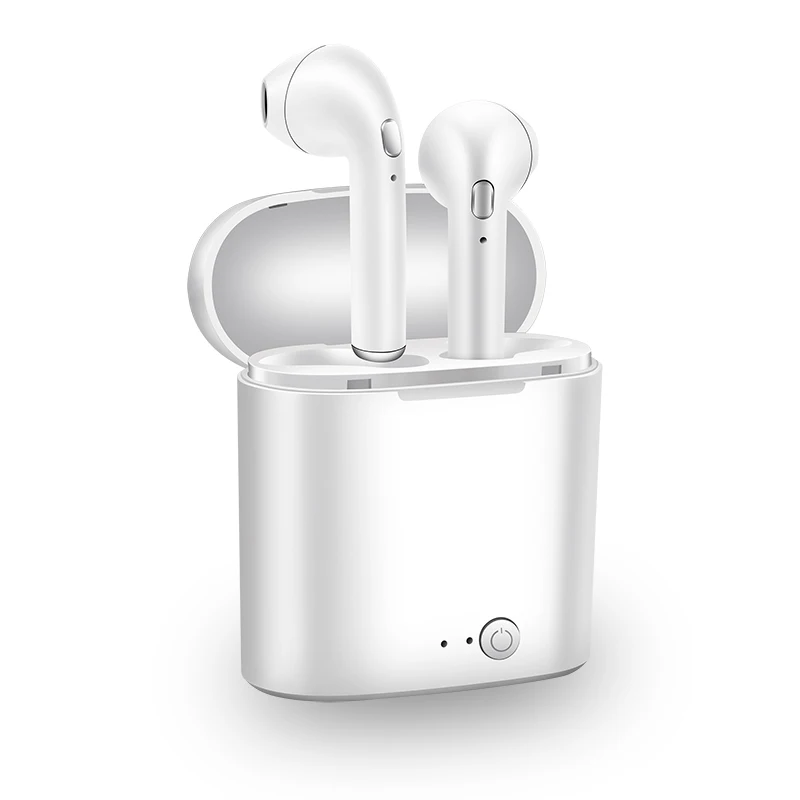 TWS V5.0 Bluetooth наушники спортивные беспроводные наушники гарнитура Bluetooth стерео двойная гарнитура для iPhone всех смартфонов - Цвет: White
