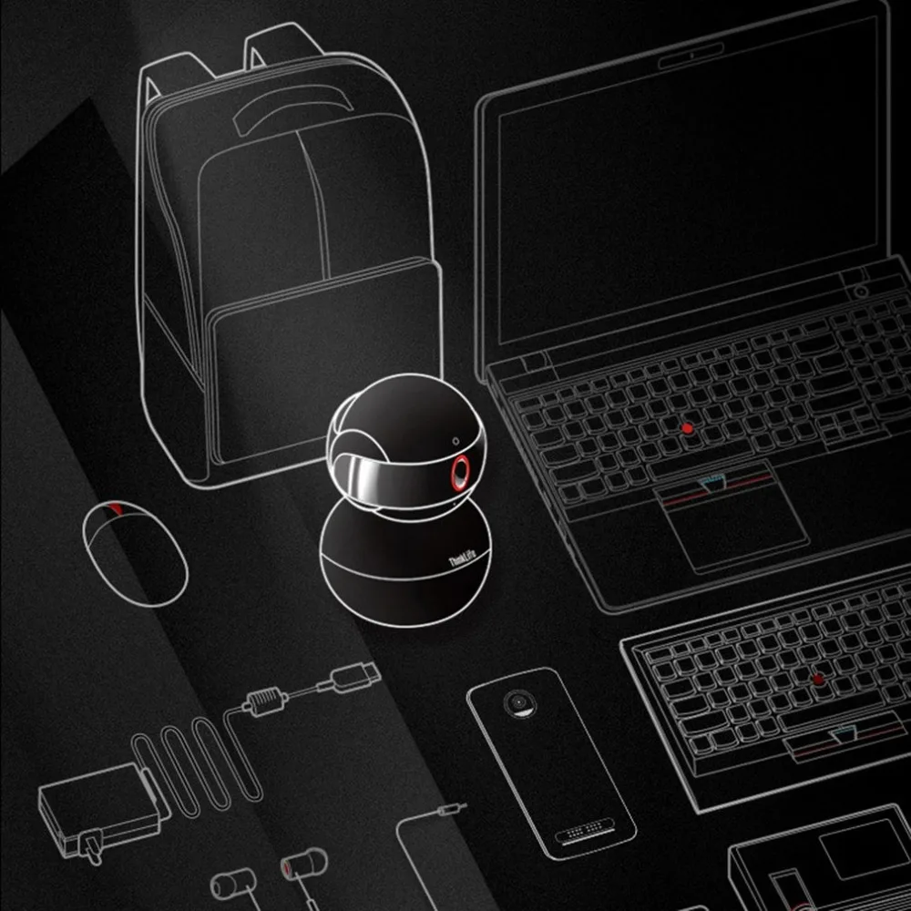 Lenovo Thinkpad уборка сокровище Hd версия камера Смарт Беспроводной Wi-Fi ночное видение удаленный мониторинг дома
