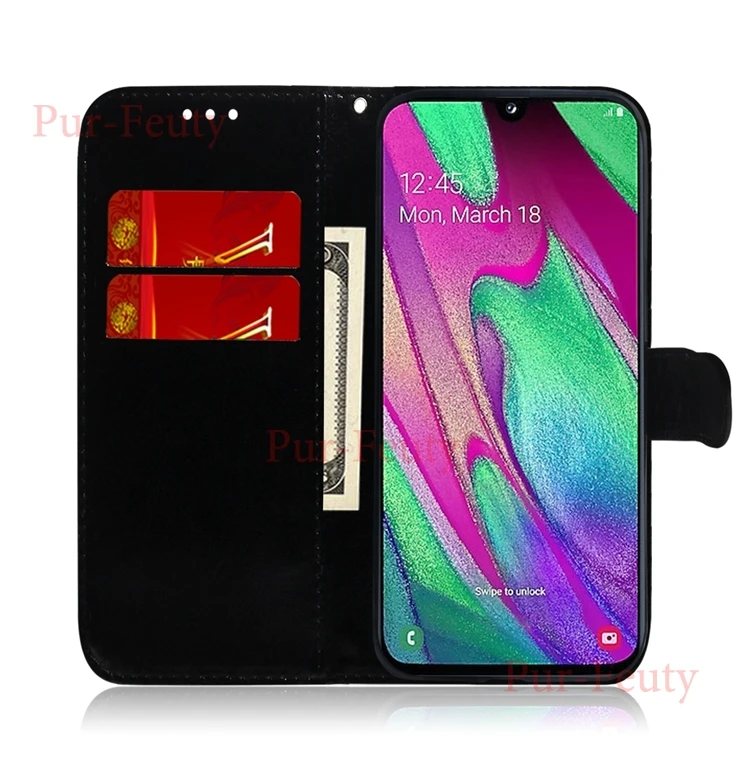 Чехол для samsung Galaxy A10 A20 A30 A40 A50 A60 A70 A80 A90 M10 M20 M40 A10e A20e кожаный чехол-портмоне с откидной крышкой с магнитной защелкой и опцией подставки милый чехол