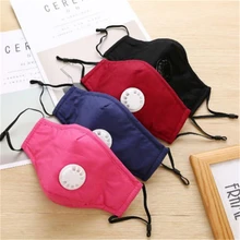 Хлопок Анти-пыль Анти-туман Спортивная маска рот активированный уголь PM2.5 половина лица Аллергия Пылезащитная маска для лица