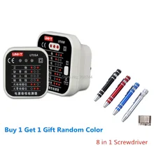 UNI-T UT09A детектор гнезда заземление Zero Fire Line вилка полярность фаза проверка