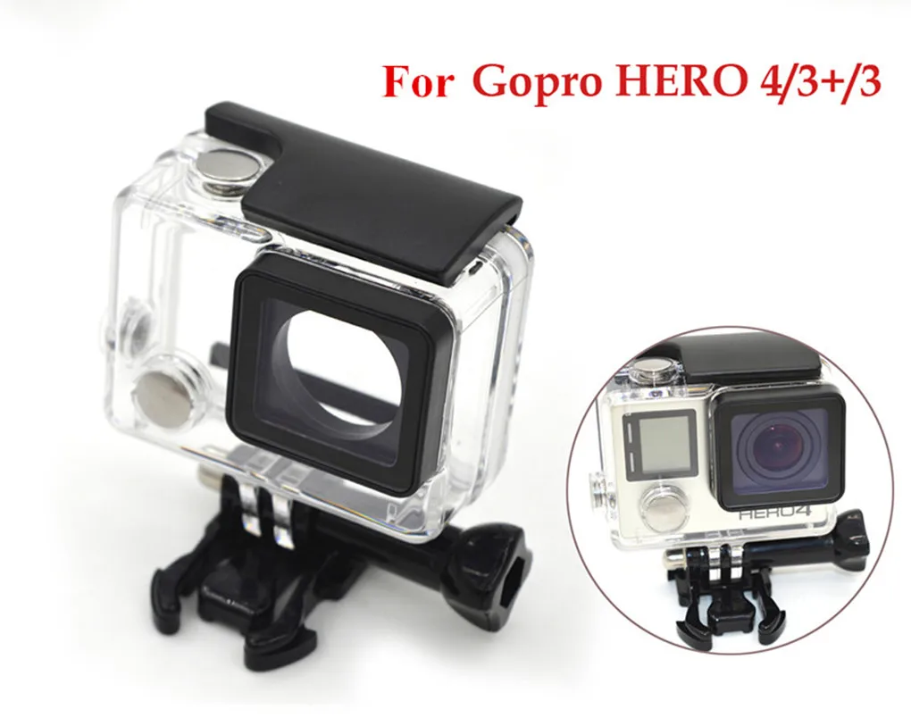 Экшн камера водонепроницаемый чехол футляр для дайвинга GoPro Hero 4 3 + подводный