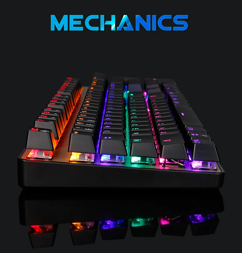 SADES настоящая механическая клавиатура подсветка RGB светодиодная клавиатура для геймеров 104 ключ проводная USB механическая клавиатура игровой офис