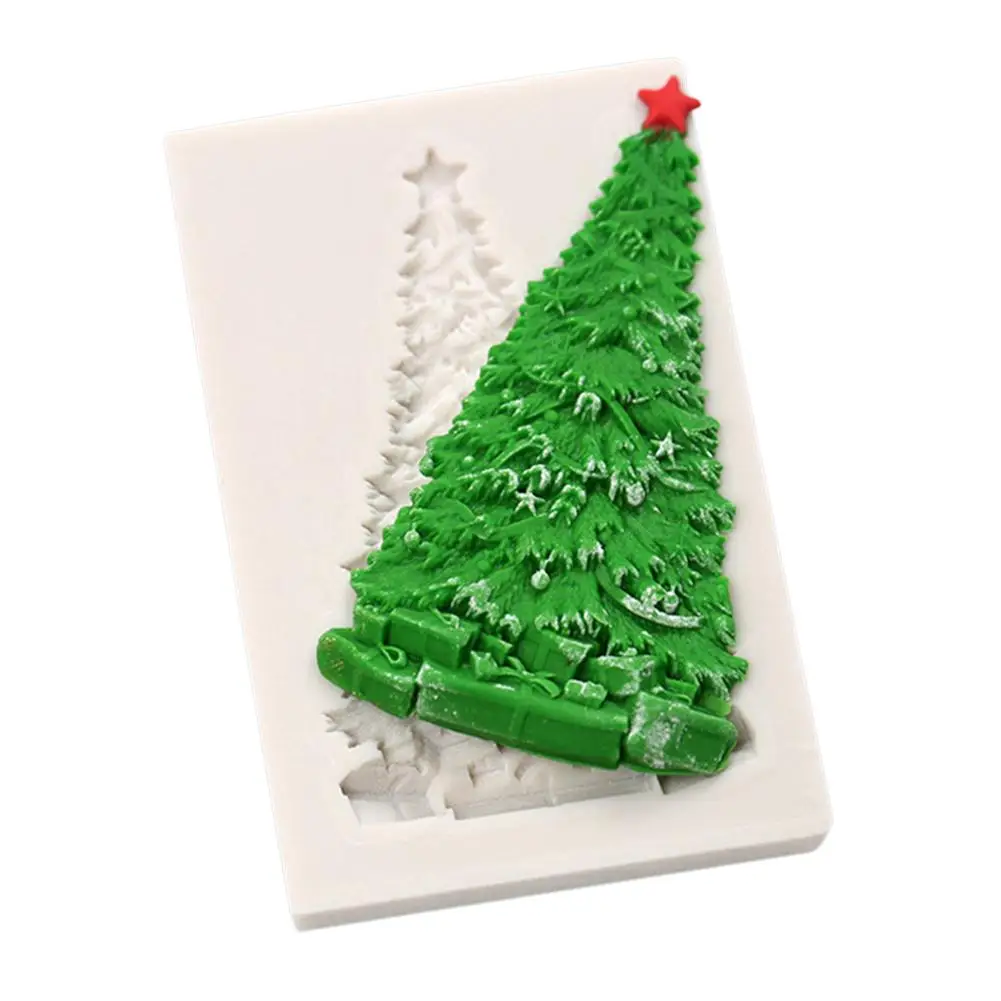 Рождественская елка, форма для шоколада, силиконовая форма для торта с помадкой, бытовые инструменты для выпечки, кексы, кексы, формы для печенья, силиконовая форма
